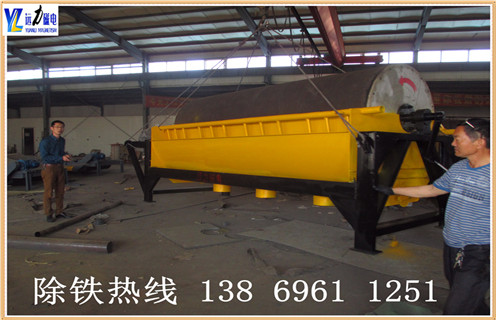 干式永磁磁選機，新疆干式永磁磁選機_遠力新疆干式永磁磁選機生產(chǎn)廠家的結構磁場分布圖 